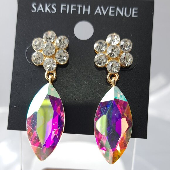 Saks Fifth Avenue Iridescent Dangle Earrings - Picture 4 of 4